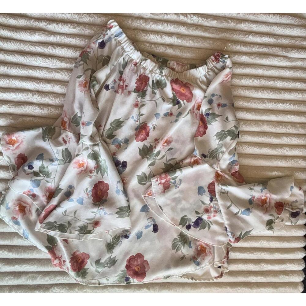 HOPELY Floral Blouse - Elegant Off-Shoulder Top - Spring Fashion, Easter Fashion